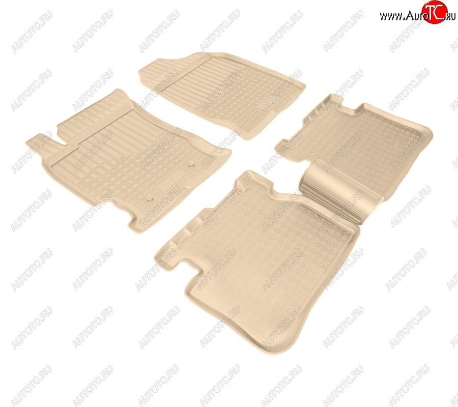 3 399 р. Коврики салона Norplast Unidec  FAW Besturn B50 (2012-2017) рестайлинг (Цвет: бежевый)  с доставкой в г. Кемерово