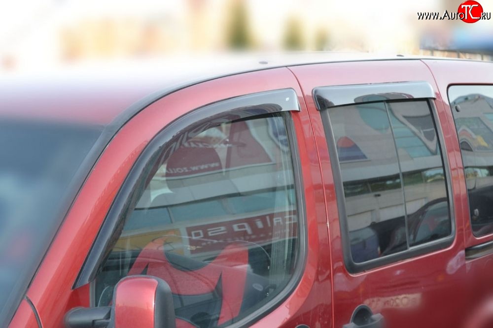 999 р. Комплект дефлекторов окон (ветровиков) 4 шт. (5 дверей) Russtal Fiat Doblo 223 рестайлинг (2005-2016)  с доставкой в г. Кемерово