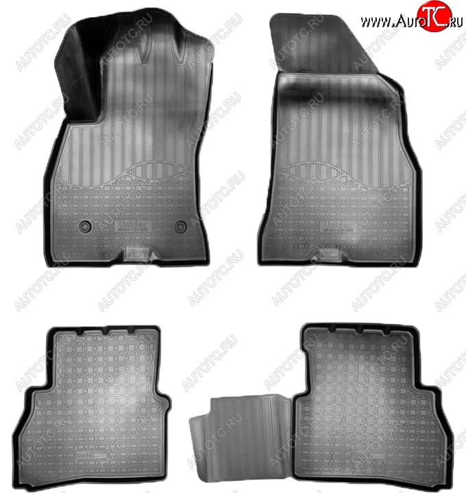 2 799 р. Коврики салонные Noplast (3D) Fiat Doblo 263 рестайлинг (2015-2022) (Черные)  с доставкой в г. Кемерово