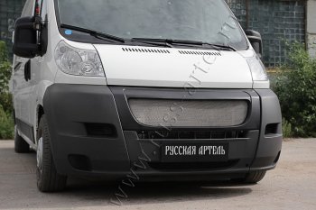 6 499 р. Решетка радиатора РА Fiat Ducato 250 (2006-2014) (Сетка алюминиевая, неокрашенная)  с доставкой в г. Кемерово. Увеличить фотографию 2