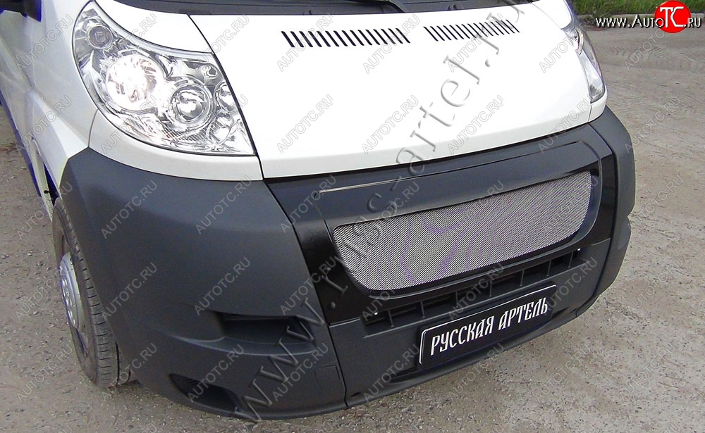 6 499 р. Решетка радиатора РА Fiat Ducato 250 (2006-2014) (Сетка алюминиевая, неокрашенная)  с доставкой в г. Кемерово