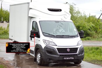 1 269 р. Накладки на боковые зеркала (шагрень) RA Fiat Ducato 290 (2014-2025) (Неокрашенные)  с доставкой в г. Кемерово. Увеличить фотографию 4