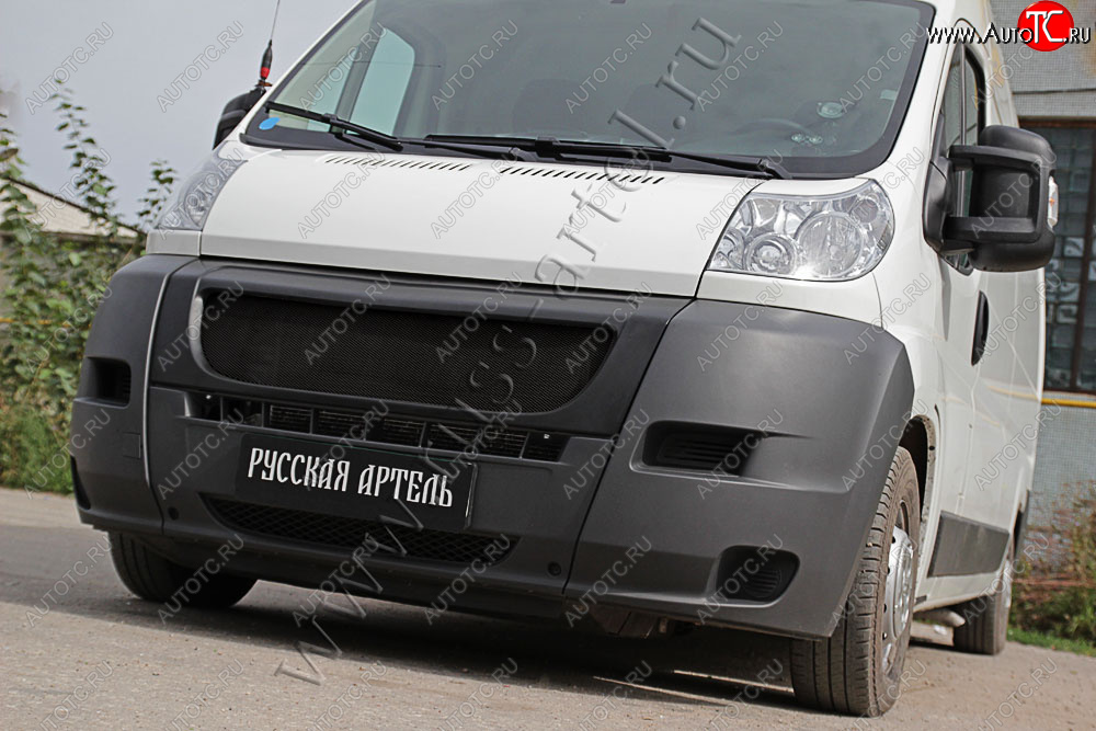 7 499 р. Решётка радиатора РА  Fiat Ducato  250 (2006-2014) (черная сетка, неокрашенная)  с доставкой в г. Кемерово