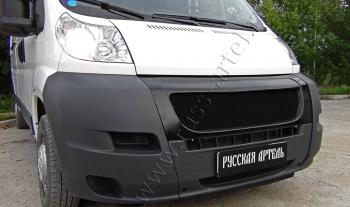 7 499 р. Решётка радиатора РА  Fiat Ducato  250 (2006-2014) (черная сетка, неокрашенная)  с доставкой в г. Кемерово. Увеличить фотографию 2