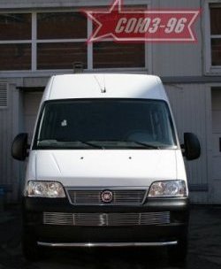 11 564 р. Защита переднего бампера одинарная Souz-96 (d60) Fiat Ducato 250 (2006-2014)  с доставкой в г. Кемерово. Увеличить фотографию 3