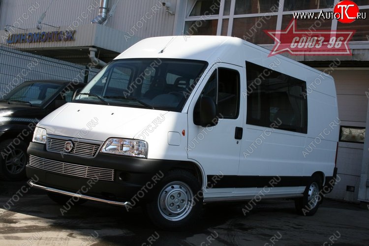 11 564 р. Защита переднего бампера одинарная Souz-96 (d60) Fiat Ducato 250 (2006-2014)  с доставкой в г. Кемерово