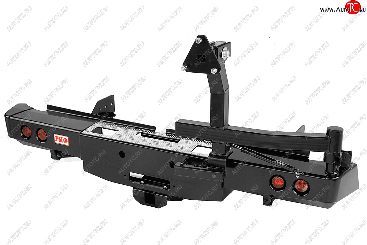 90 169 р. Бампер задний силовой РИФ  Fiat Fullback (2016-2018), Mitsubishi L200  5 KK,KL (2015-2019) (C площадкой под лебёдку, квадратом под фаркоп и фонарями)  с доставкой в г. Кемерово