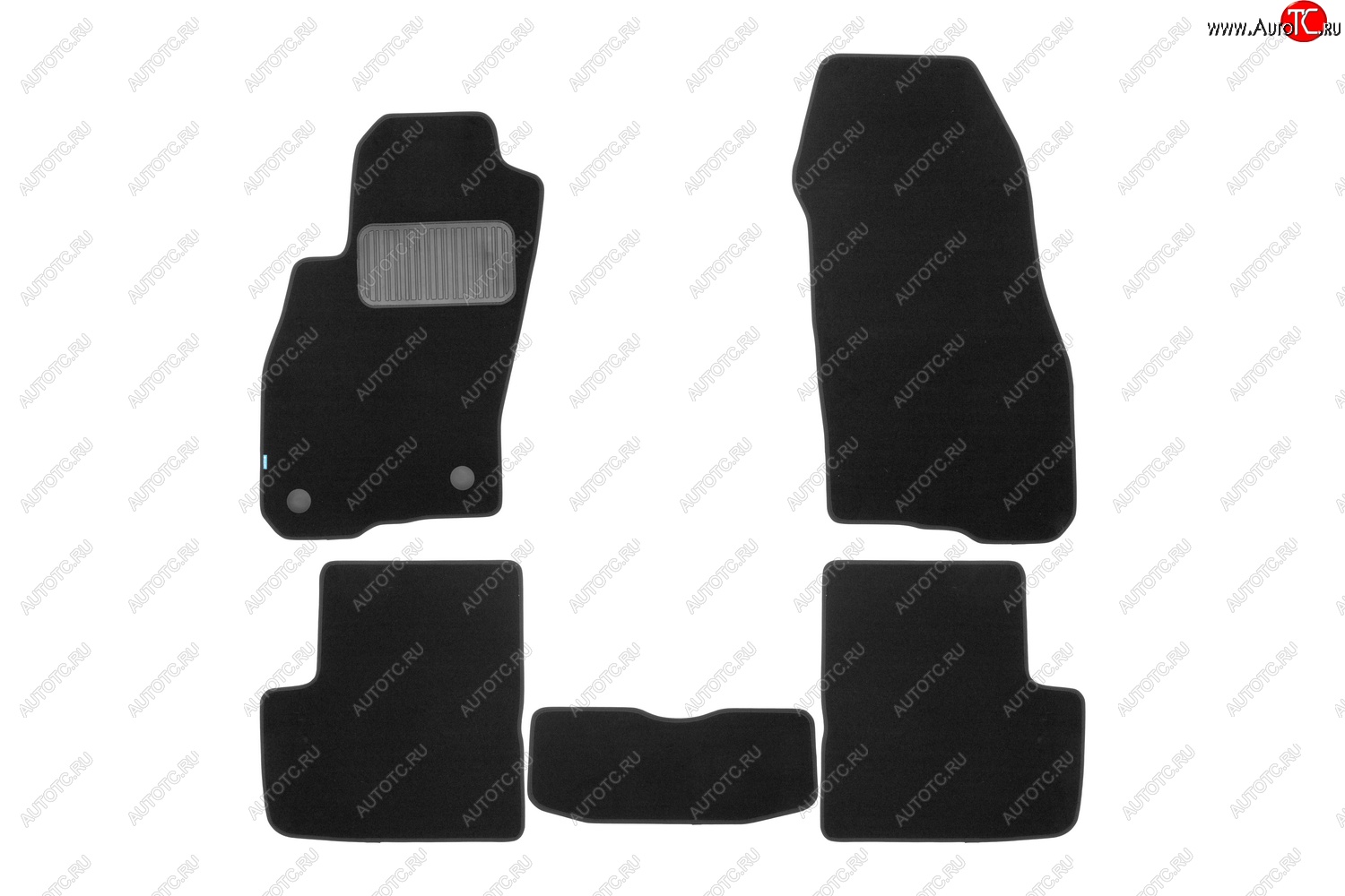 429 р. Коврики в салон Klever Premium (текстиль, 5 шт., подпятник, нубуковая лента)  Fiat Grande Punto (2005-2012) (Черный)  с доставкой в г. Кемерово