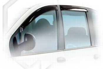 Дефлектора окон CA-Plastiс Fiat Multipla (1998-2010) (Classic полупрозрачный, Без хром.молдинга)