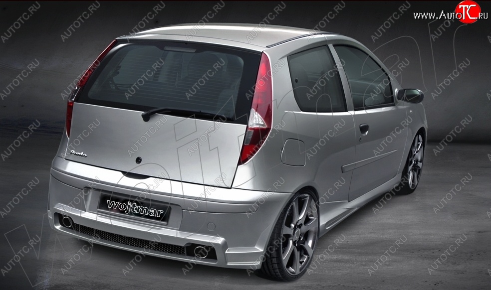 26 999 р. Задний бампер R1 Fiat Punto 188 хэтчбэк 3 дв. дорестайлинг (1999-2003)  с доставкой в г. Кемерово