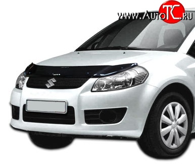 2 489 р. Дефлектор капота NovLine Suzuki SX4 YA21S,YB21S дорестайлинг, хэтчбэк (2006-2011)  с доставкой в г. Кемерово