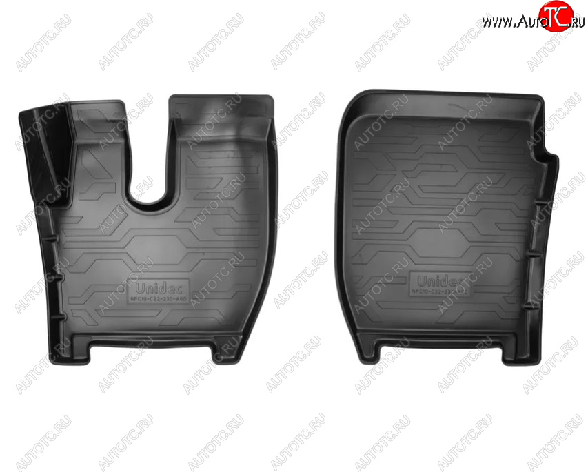 1 999 р. Коврики салона Norplast Unidec  Ford F-MAX  шасси (тягач) (2018-2025) (Цвет: черный)  с доставкой в г. Кемерово