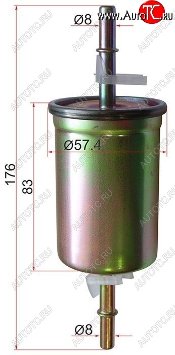 299 р. Топливный фильтр SAT  Ford C-max ( Mk1,  Mk2) (2007-2015), Ford Focus  1 (1998-2005), Mazda 3/Axela ( BK,  BL) (2003-2013), Volvo C30  хэтчбэк 3 дв. (2006-2009), Volvo S40  MS седан (2004-2012), Volvo V50 (2004-2012)  с доставкой в г. Кемерово