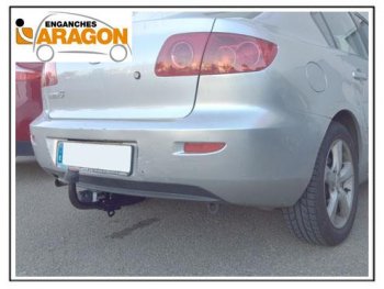 15 599 р. Фаркоп Aragon Mazda 3/Axela BK дорестайлинг, хэтчбэк (2003-2006)  с доставкой в г. Кемерово. Увеличить фотографию 2