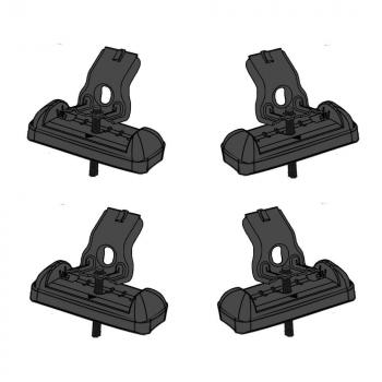 15 589 р. Багажник сборе в штатные места LUX CITY  Ford C-max  Mk1 (2003-2010), Ford Focus  2 (2004-2011), Hyundai Solaris  RBr (2010-2017), Mazda 3/Axela ( BK,  BL) (2003-2013), Mazda 6 ( GG,  GH) (2002-2012) (дуги серые, 105 см)  с доставкой в г. Кемерово. Увеличить фотографию 2
