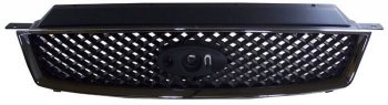 Решётка радиатора SAT Ford C-max Mk1 доресталинг (2003-2007) (Черная с хромом)