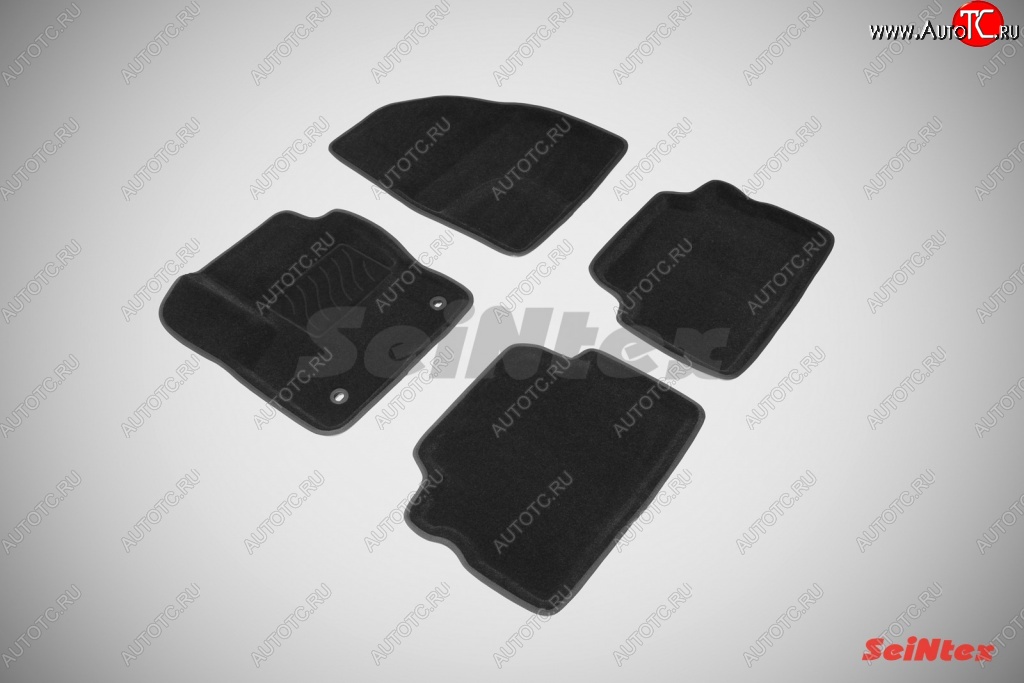 5 449 р. Износостойкие коврики в салон 3D FORD C-MAX черные (компл)  Ford C-max  Mk1 (2007-2010) рестайлинг  с доставкой в г. Кемерово