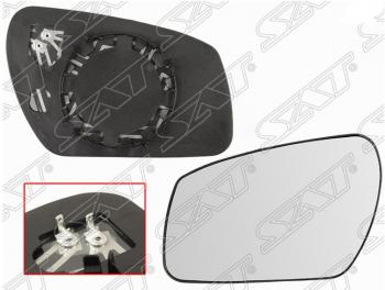 Полотно зеркала SAT (сферическое с обогревом) Ford Focus 2 хэтчбэк 5 дв. дорестайлинг (2004-2008)