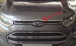 3 799 р. Накладка на капот СТ Ford EcoSport дорестайлинг (2013-2019)  с доставкой в г. Кемерово. Увеличить фотографию 2