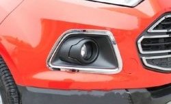 5 949 р. Накладки на вставки под противотуманные фары СТ Ford EcoSport дорестайлинг (2013-2019)  с доставкой в г. Кемерово. Увеличить фотографию 2