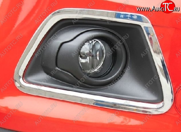 5 949 р. Накладки на вставки под противотуманные фары СТ Ford EcoSport дорестайлинг (2013-2019)  с доставкой в г. Кемерово