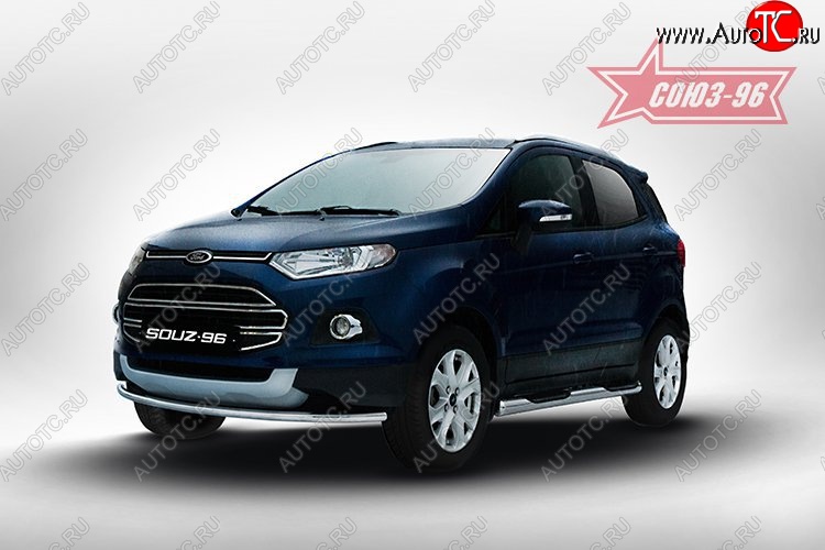 13 049 р. Защита переднего бампера (d42) Souz-96 Ford EcoSport дорестайлинг (2013-2019)  с доставкой в г. Кемерово