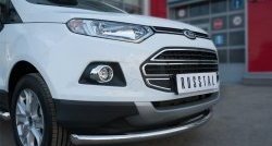 15 649 р. Одинарная защита переднего бампера диаметром 63 мм SLITKOFF  Ford EcoSport (2013-2019) дорестайлинг  с доставкой в г. Кемерово. Увеличить фотографию 2