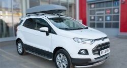 24 649 р. Широкая защита порогов SLITKOFF Ford EcoSport дорестайлинг (2013-2019)  с доставкой в г. Кемерово. Увеличить фотографию 3