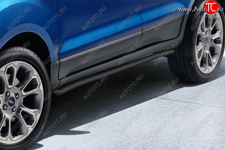 10 649 р. Защита порогов Slitkoff (Ø 57 мм, труба) Ford EcoSport дорестайлинг (2013-2019)  с доставкой в г. Кемерово