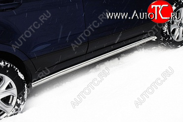 6 349 р. Защита порогов Souz96 (нержавеющая сталь d60) Ford EcoSport дорестайлинг (2013-2019)  с доставкой в г. Кемерово