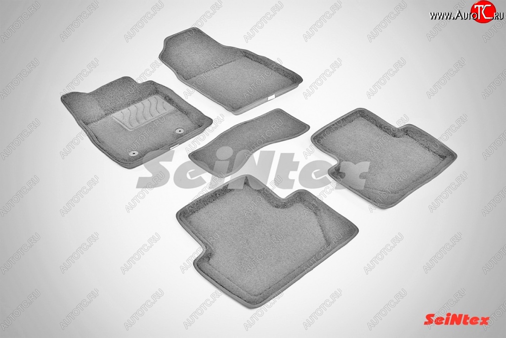 7 649 р. Износостойкие коврики в салон 3D FORD ECOSPORT серые (компл)  Ford EcoSport (2013-2019) дорестайлинг  с доставкой в г. Кемерово