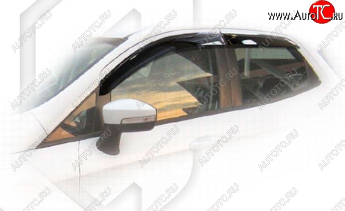 2 699 р. Дефлектора окон CA-Plastic  Ford EcoSport  B515 (2017-2019) рестайлинг (Classic полупрозрачный)  с доставкой в г. Кемерово
