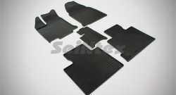 Износостойкие коврики в салон с рисунком Сетка (рестайлинг) SeiNtex Premium 4 шт. (резина) Ford Edge  U387 (2006-2010) дорестайлинг