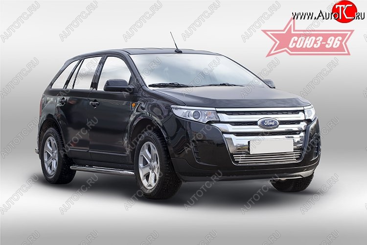 7 424 р. Декоративный элемент воздухозаборника Souz-96 (d16)  Ford Edge  CD539 (2015-2018) дорестайлинг  с доставкой в г. Кемерово