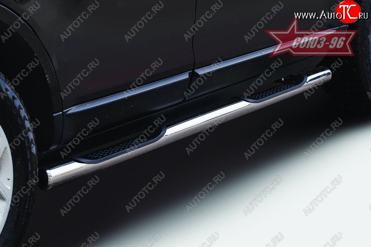 23 219 р. Защита порогов с проступью Souz-96 (d76) Ford Edge CD539 дорестайлинг (2015-2018)  с доставкой в г. Кемерово