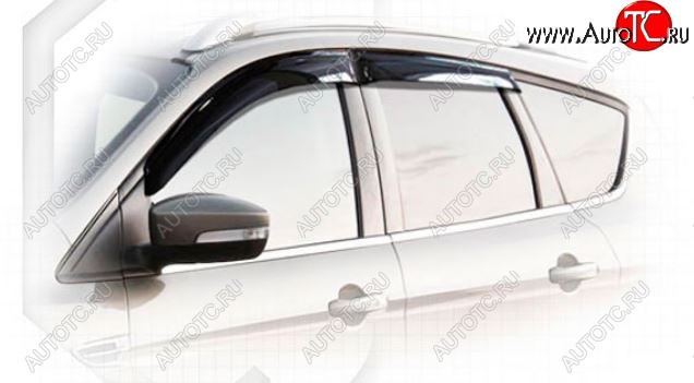 1 989 р. Дефлектора окон CA-Plastiс Ford Escape 3 рестайлинг (2016-2019) (Classic полупрозрачный, Без хром молдингов) с доставкой в г. Кемерово Увеличить фотографию 1 1 989 р. Дефлектора окон CA-Plastiс Ford Escape 3 рестайлинг (2016-2019) (Classic полупрозрачный, Без хром молдингов) с доставкой в г. Кемерово