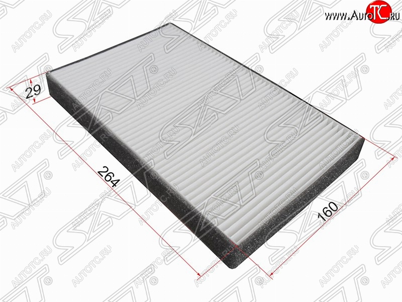 258 р. Фильтр салонный SAT (264х160х29 mm)  Ford Escape  1 (2000-2007), Ford Maverick  TM1 (2000-2007), Mazda Tribute (2000-2007)  с доставкой в г. Кемерово