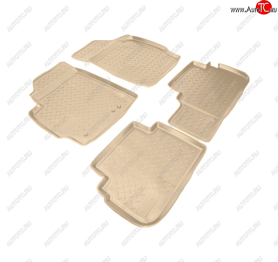 3 269 р. Коврики салона Norplast Unidec  Ford Escape  2 (2008-2012) (Цвет: бежевый)  с доставкой в г. Кемерово