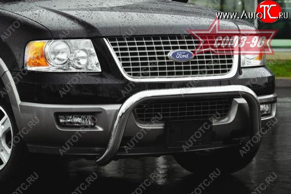 21 509 р. Защита переднего бампера Souz-96 (d76) Ford Expedition U222 (2002-2006)  с доставкой в г. Кемерово