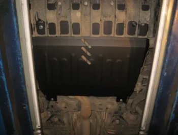 4 849 р. Защита картера двигателя и КПП (V-3,5, 249 л.с.) Alfeco Ford Explorer U502 дорестайлинг (2010-2016) (Сталь 2 мм)  с доставкой в г. Кемерово. Увеличить фотографию 2