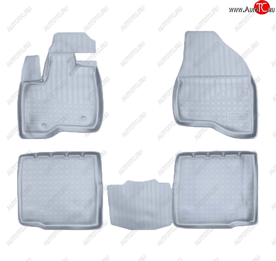 3 199 р. Коврики салона Norplast Unidec (5 мест)  Ford Explorer  U502 (2010-2018) дорестайлинг, 1-ый рестайлинг, 5 дв. (Цвет: серый)  с доставкой в г. Кемерово