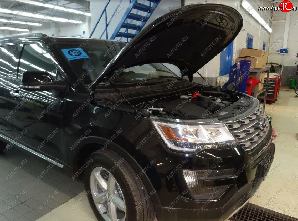 2 049 р. Упоры капота Russtal Ford Explorer U502 дорестайлинг (2010-2016)  с доставкой в г. Кемерово