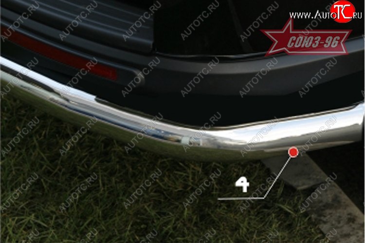 11 564 р. Защита заднего бампера Souz-96 (d76) Ford Explorer U251 5 дв. (2006-2010)  с доставкой в г. Кемерово