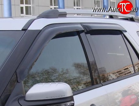 999 р. Комплект дефлекторов окон (ветровиков) 4 шт. Russtal Ford Explorer U502 дорестайлинг (2010-2016)  с доставкой в г. Кемерово