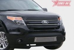 Декоративный элемент воздухозаборника Souz-96 (d16) Ford Explorer  U502 (2010-2016) дорестайлинг