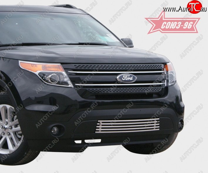 15 614 р. Декоративный элемент воздухозаборника Souz-96 (d16)  Ford Explorer  U502 (2010-2016) дорестайлинг  с доставкой в г. Кемерово