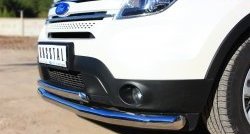 15 449 р. Защита переднего бампера (2 трубыØ76 и 75х42 мм, нержавейка) Russtal Ford Explorer U502 дорестайлинг (2010-2016)  с доставкой в г. Кемерово. Увеличить фотографию 3