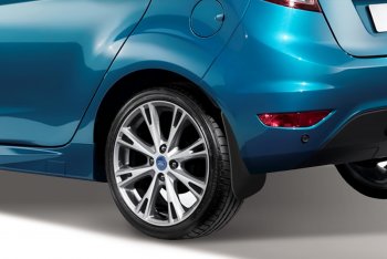 1 249 р. Брызговики задние HB Frosch  Ford Fiesta  6 (2012-2019) хэтчбэк 5 дв. рестайлинг  с доставкой в г. Кемерово. Увеличить фотографию 2