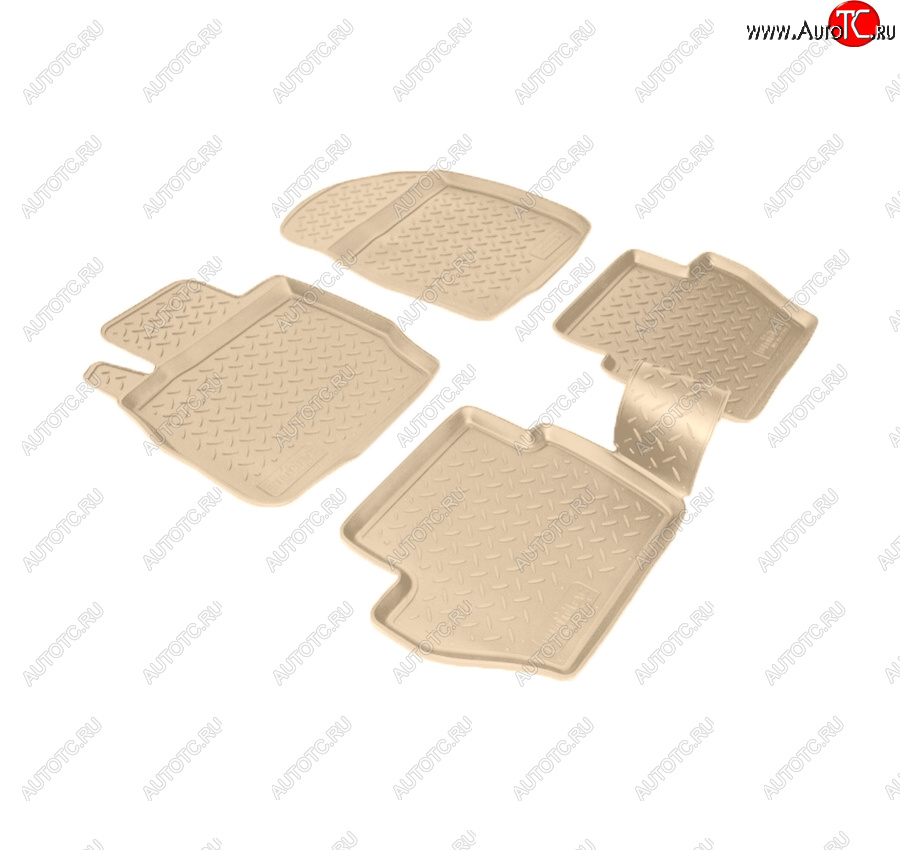 2 599 р. Коврики салона Norplast Unidec  Ford Fiesta  6 (2008-2012) хэтчбэк 5 дв. дорестайлинг (Цвет: бежевый)  с доставкой в г. Кемерово