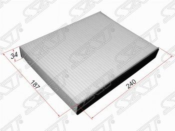 Фильтр салонный SAT (240х187х34 mm) Ford Fiesta  5 - Fusion  1